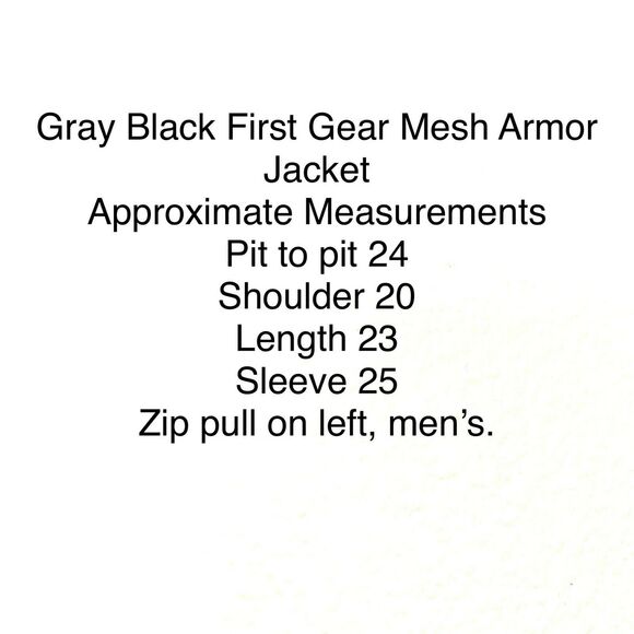 First Gear Armor Moto Jacket Women’s Gray Black Long Sleeve Mesh Full Zip M - 3X - Picture 12 of 16